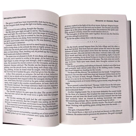 Dragonlance Chronicles Dragons Of Summer Flame HC DJ Book 1995 1st Edition Print - Picture 5 of 9